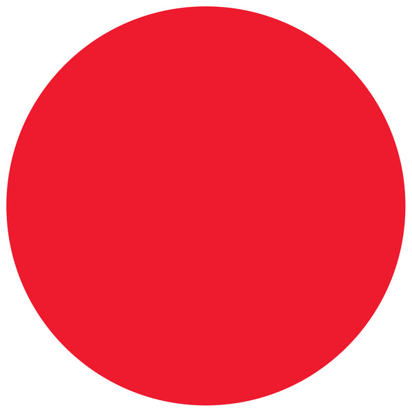 3/4" Circles - Fluorescent Red Removable Labels, Roll Of 500 Roll Of 500