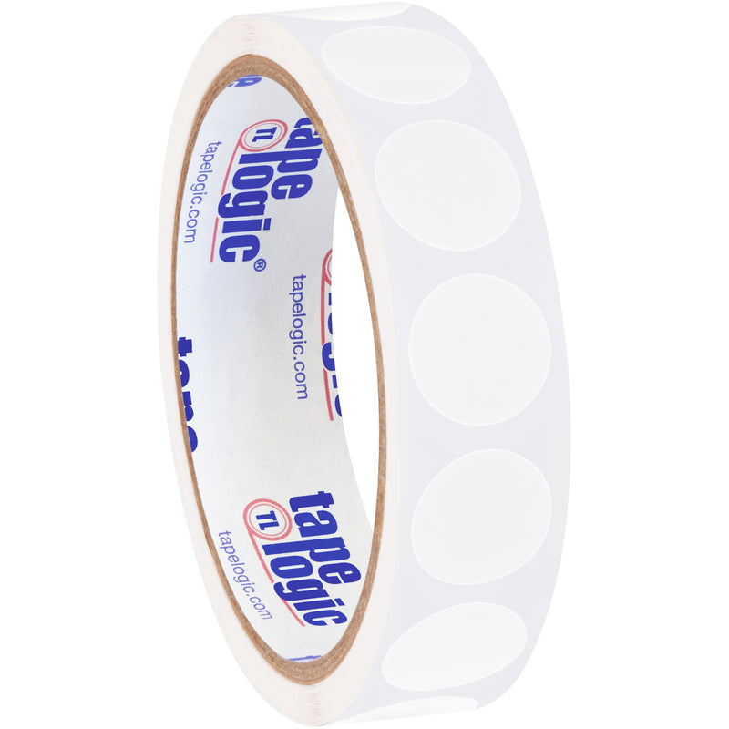 3/4" Circles - White Removable Labels, Roll Of 500 Roll Of 500