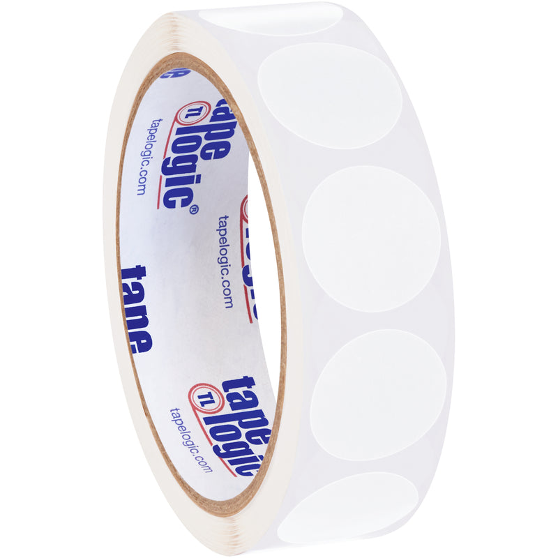 1" Circles - White Removable Labels, Roll Of 500 Roll Of 500