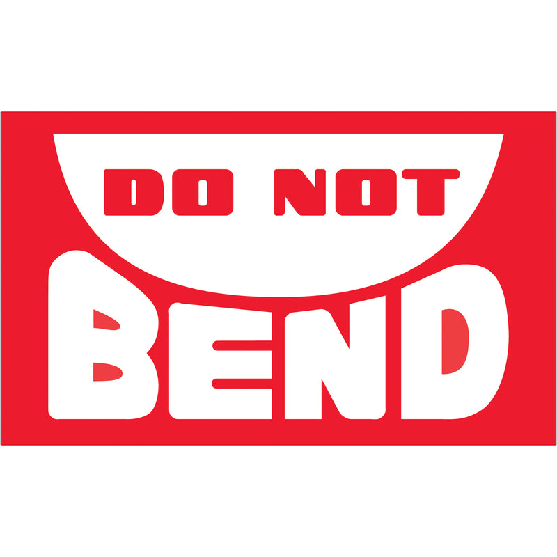 3 x 5" - "Do Not Bend" Labels (DL1400) Roll Of 500