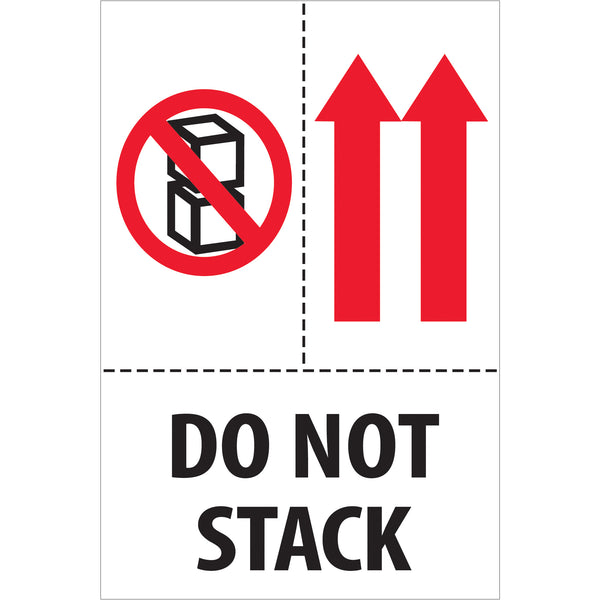 4 x 6" - "Do Not Stack" Labels (DL2153) Roll Of 500