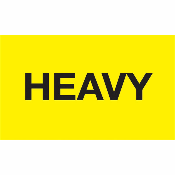 3 x 5" - " Heavy" (Fluorescent Yellow) Labels, Roll Of 500 Roll Of 500