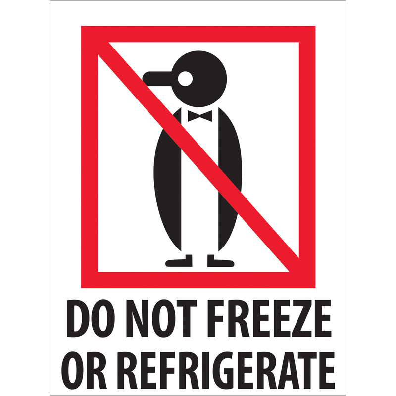3 x 4" - "Do Not Freeze or Refrigerate" Labels (DL4040) Roll Of 500