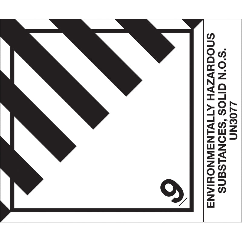 4 x 4 3/4" - "Env Haz Sub, Solid" Labels Roll Of 500