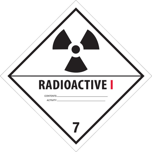 4 x 4" - "Radioactive I" Labels, Roll Of 500 Roll Of 500