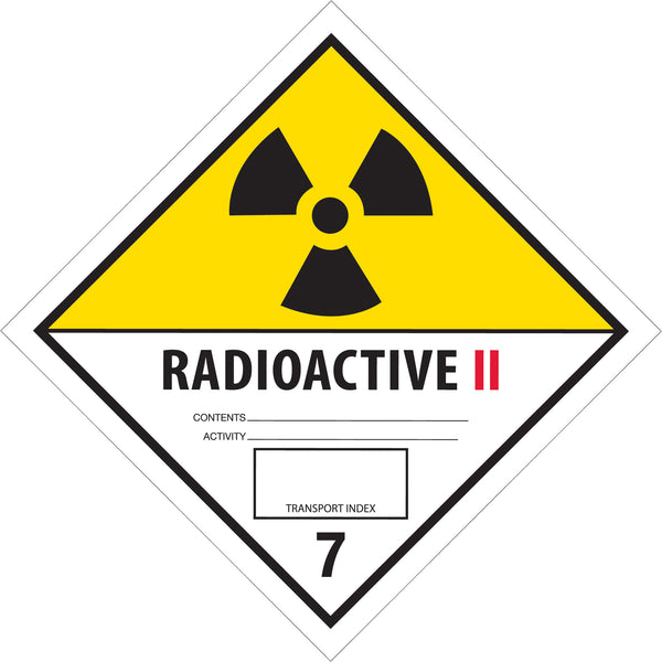 4 x 4" - "Radioactive II" Labels, Roll Of 500 Roll Of 500