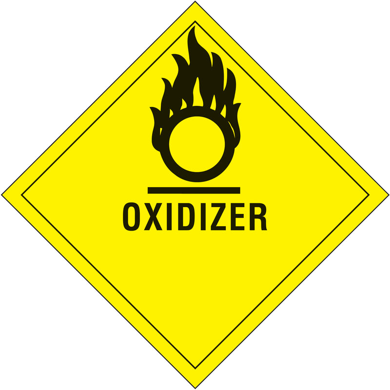 4 x 4" - "Oxidizer" Labels, Roll Of 500 Roll Of 500