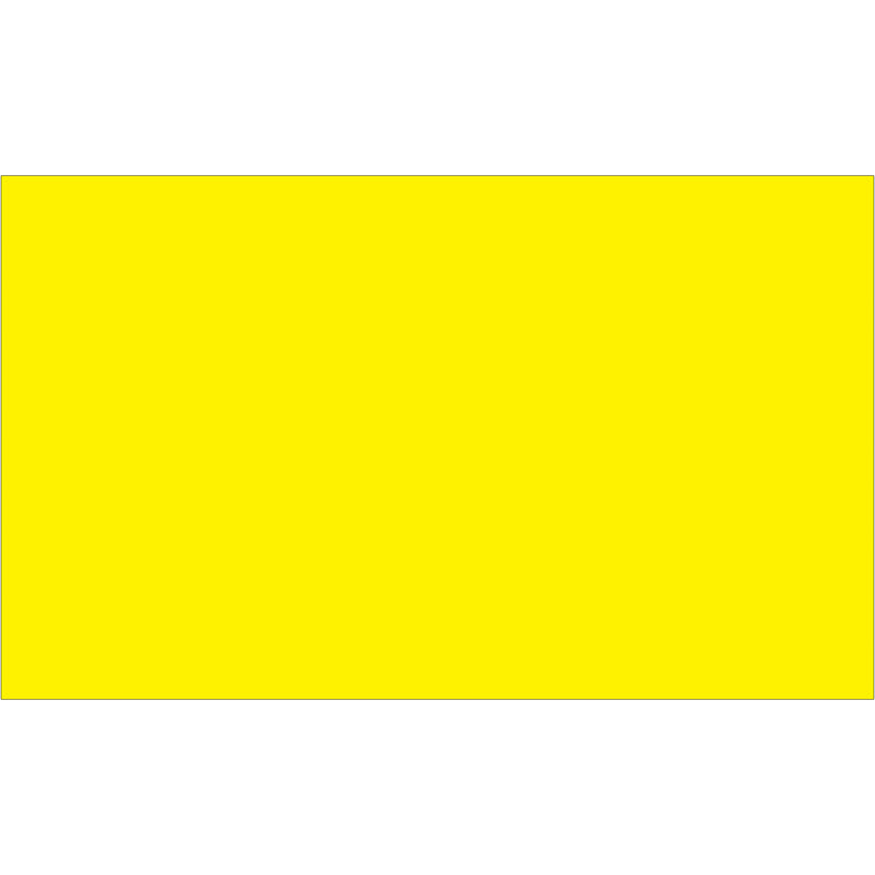 3 x 5" Fluorescent Yellow Inventory Rectangle Labels, Roll Of 500 Roll Of 500