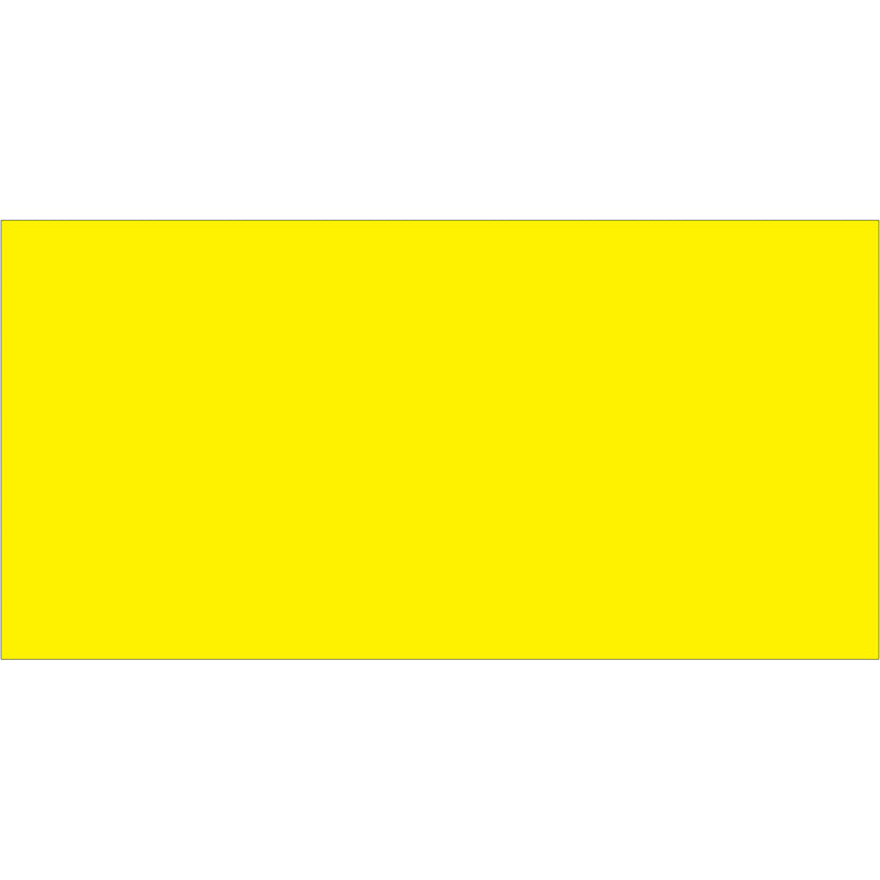 3 x 6" Fluorescent Yellow Inventory Rectangle Labels, Roll Of 250 Roll Of 250