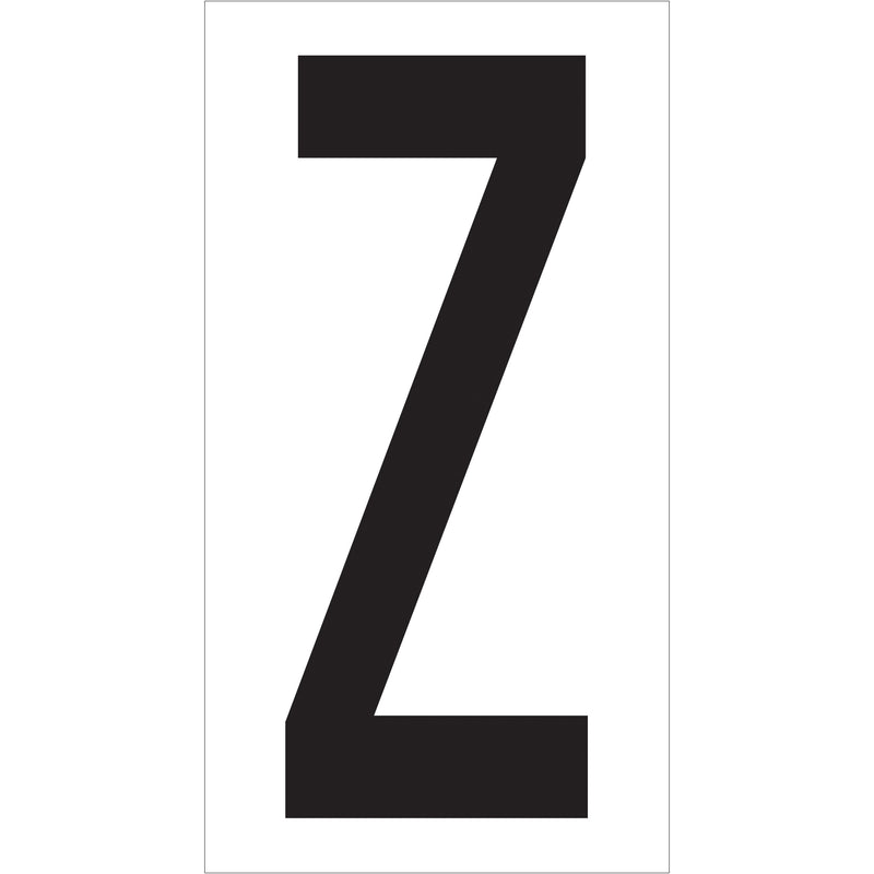 3 1/2" "Z" Vinyl Warehouse Letter Labels, Case Of 50 Case Of 50