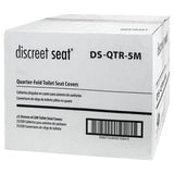 Hospeco® Discreet Seat® Toilet Seat Covers, Quarter Fold, 200/Pack, 20 Packs/Case (HOSDS-QTR-5M) Case of 5000