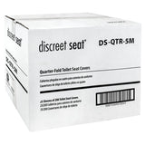 Hospeco® Discreet Seat® Toilet Seat Covers, Quarter Fold, 200/Pack, 20 Packs/Case (HOSDS-QTR-5M) Case of 5000