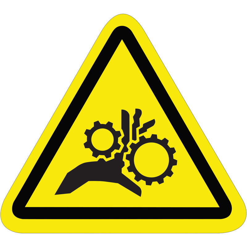 2.25" Triangle - Entanglement Hazard Durable Safety Label, Roll Of 25 Roll Of 25