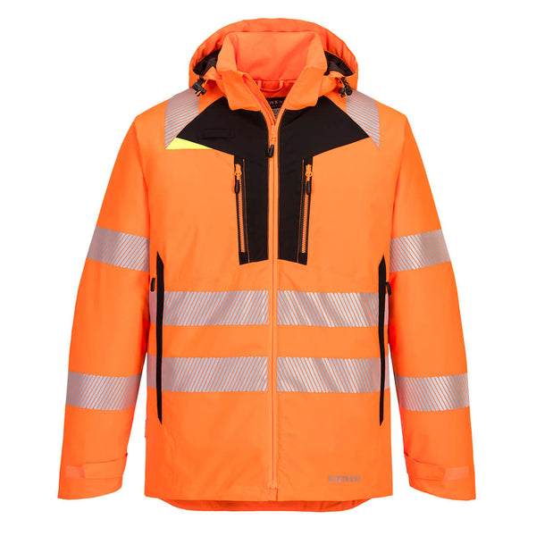 Portwest® DX4 Hi-Vis Winter Jacket, Orange/Black, Size XL (DX461OBRXL) Each