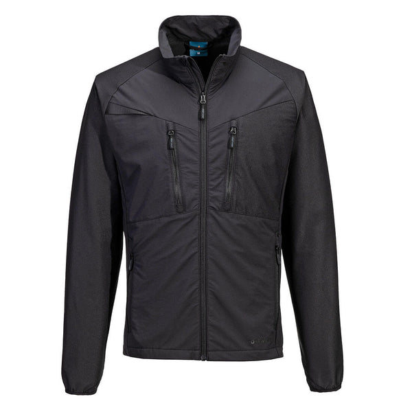 Portwest® DX4 Zip Lightweight Mid Layer, All Black, Size XXL (DX480ABRXXL) Each