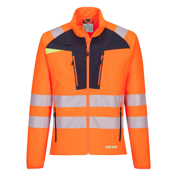 Portwest® DX4 Hi-Vis Lightweight Mid Layer, Orange/Black, Size XXL (DX481OBRXXL) Each