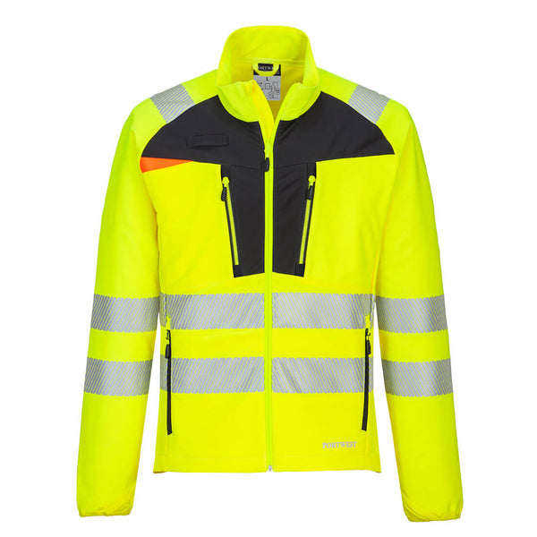 Portwest® DX4 Hi-Vis Lightweight Mid Layer, Yellow/Black, Size L (DX481YBRL) Each