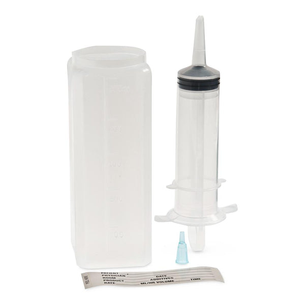 Enteral Feeding Tray with Piston Syringe, 60 mL, 1 EA (DYNC7061H) Each