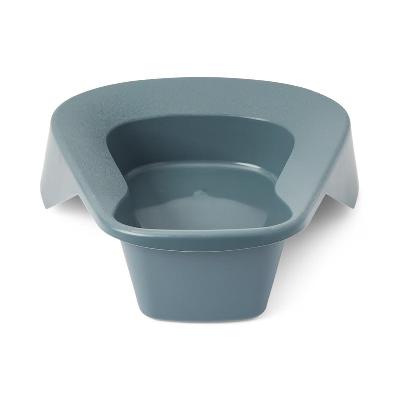 Pontoon Stackable Bedpan, Saddle Shaped, with High Rolled Front, Graphite, 350 lb. Capacity, 1/EA  (DYND80217H) Each