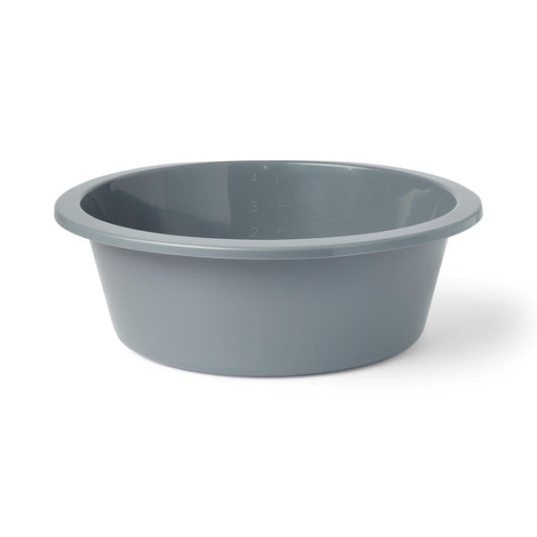 Round Plastic Washbasin, Graphite, 4.25" x 10.75", 5 qt., 1 EA (DYND80317H) Each
