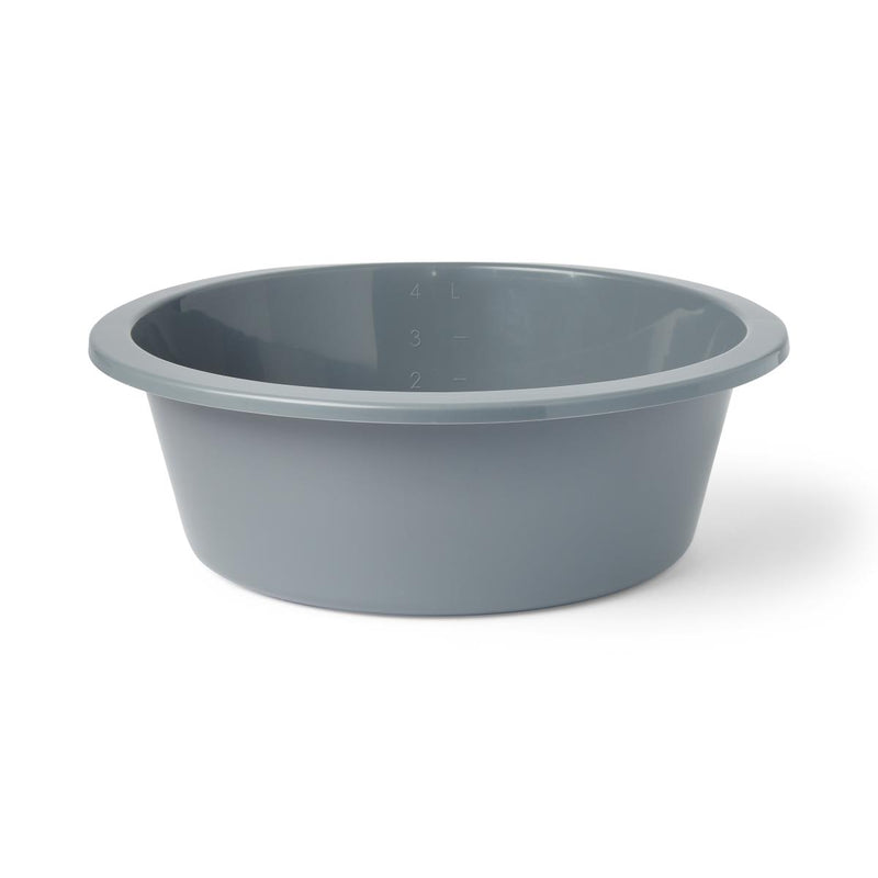 Round Plastic Washbasin, Graphite, 4.25" x 10.75", 5 qt., 1 EA (DYND80317H) Each