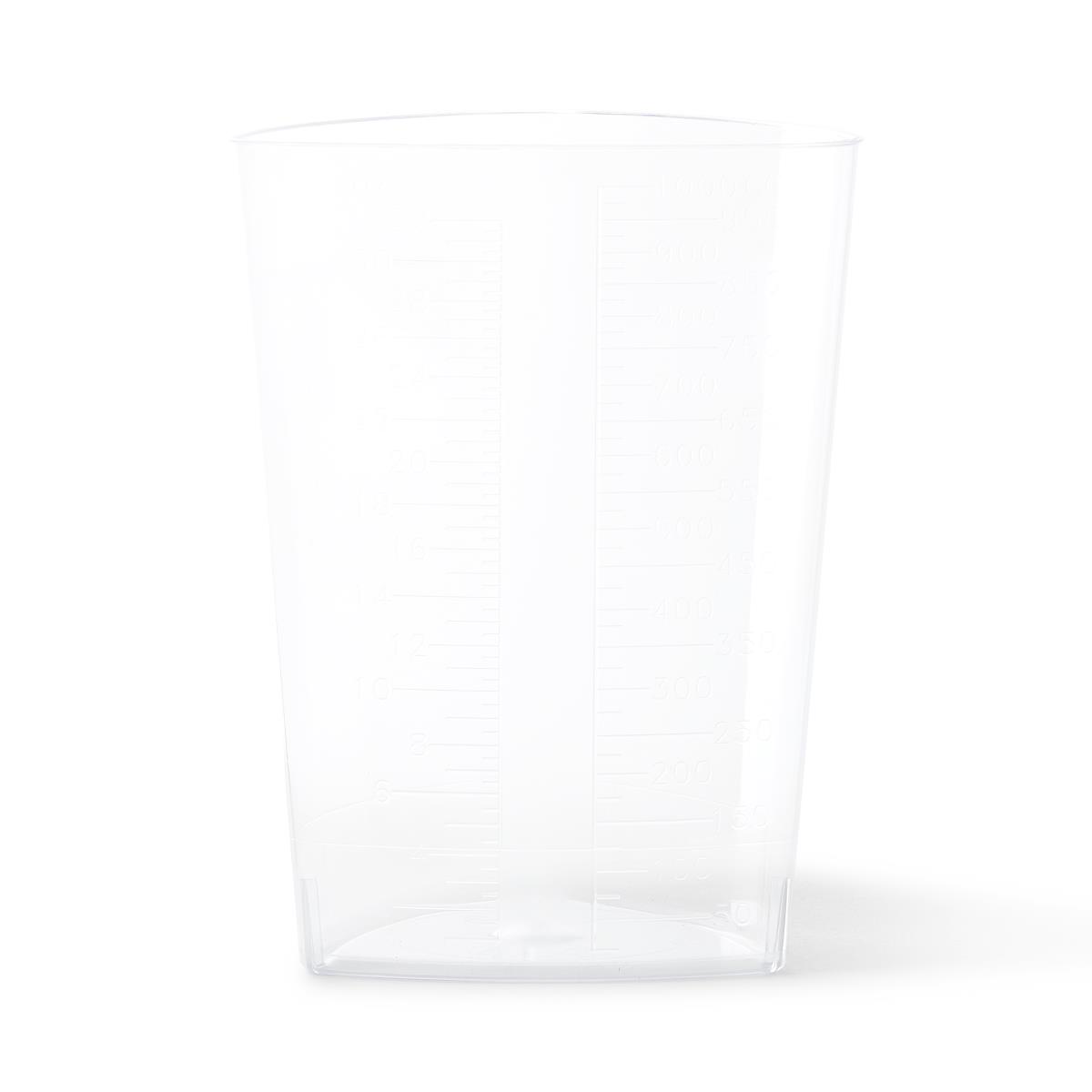 Graduated Triangular Intake/Output Container, Clear, 1000 mL, 10/PK (D ...