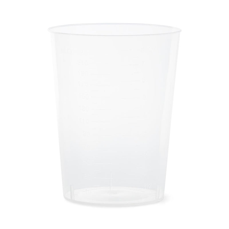 Flexible Plastic Intake Tumbler with Molded-in Graduations, Translucent, 9 oz., 25/PK  (DYND80450H) Pack of 25