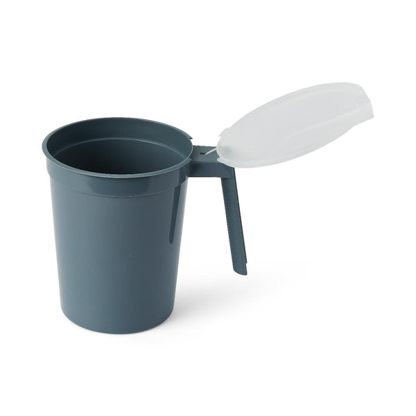 Noninsulated Plastic Pitcher with Handle and Lid, Graphite, 1,000 cc, 1/EA  (DYND80535H) Each