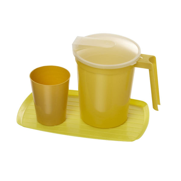 Water Tumbler and Pitcher Set, Gold, 12/CS  (DYND87601) Case of 12