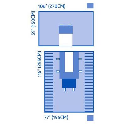 Universal Split and Bar Surgical Drape Packs, 1 EA (DYNJP1075H) Each