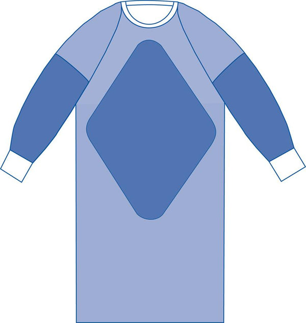 Aurora Fabric-Reinforced Gown with Raglan Sleeves, Sterile, Size XL, 1/EA  (DYNJP2805H) Each