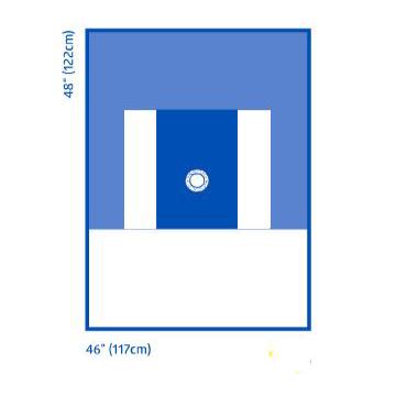 Radial Drape, Sterile, 20/CS  (DYNJP4123) Case of 20