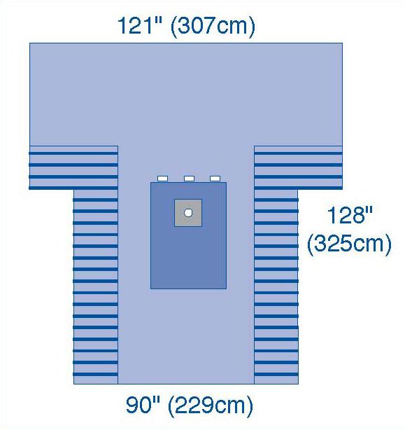 UltraGard Extremity T-Drapes, 121" x 128" x 90" (307 x 325 x 229 cm), 6/CS  (DYNJP8003UG) Case of 6