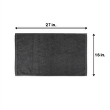 Hospeco® Cotton Jr. Salon Towel 16x27 Black, 180/Case (HOSBBJ-1627-2-5BLK-CS) Case of 180