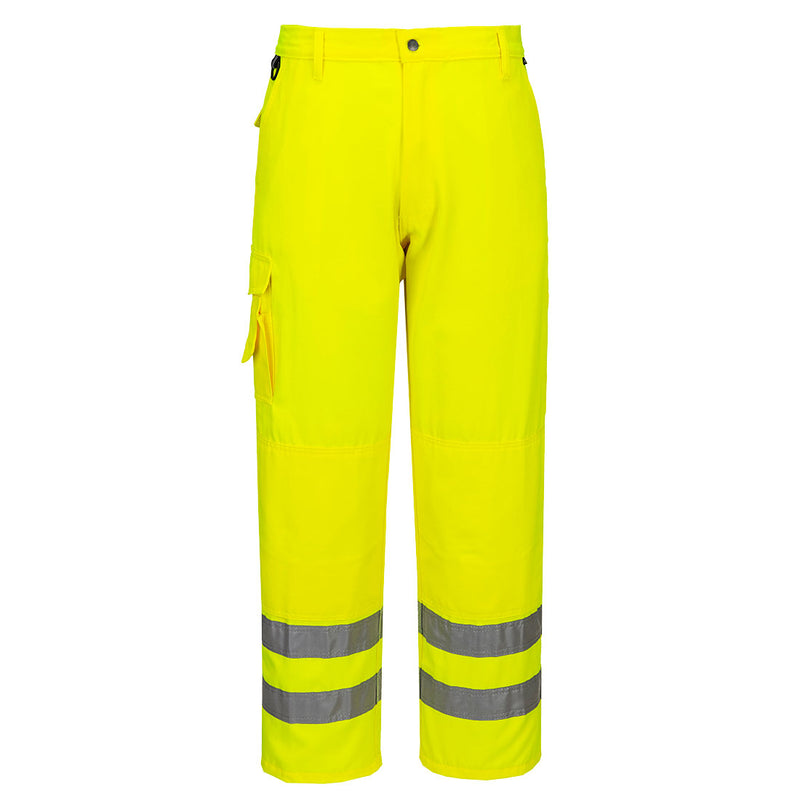 Portwest® Hi-Vis Service Pants, Yellow, Size XL (E046YERXL) Each