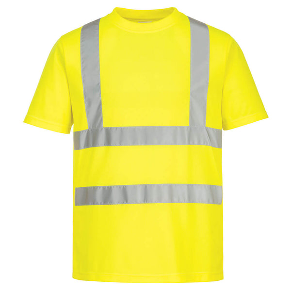 Portwest® Eco Hi-Vis T-Shirt S/S, Yellow, Size M (EC12YERM) Pack of 6
