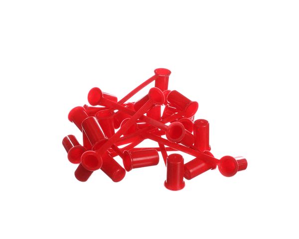 Edhard F2265-Bag Spout Closure, Red, 12Pk (EDHF2265-BAG) Each