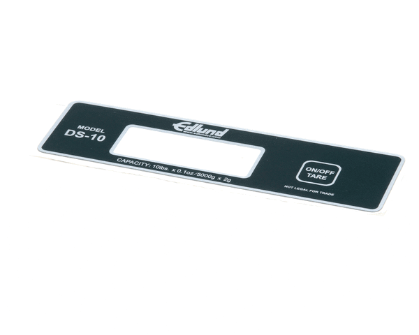 Edlund D074B Decal, Ds-10 Switch Pad Bonso (EDLD074B) Each