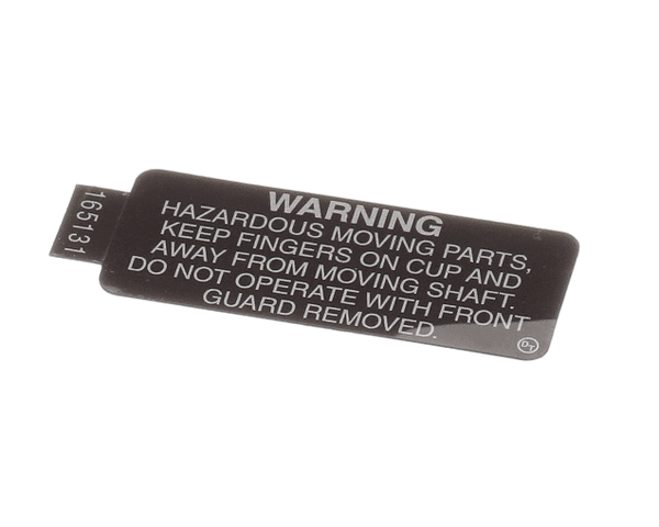 Electrofreeze Hc165131 Decal-Front Guard Warning (EFHC165131) Each