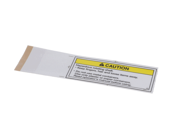 Electrofreeze Hc165430 Decal-Blender Shaft Caution (EFHC165430) Each