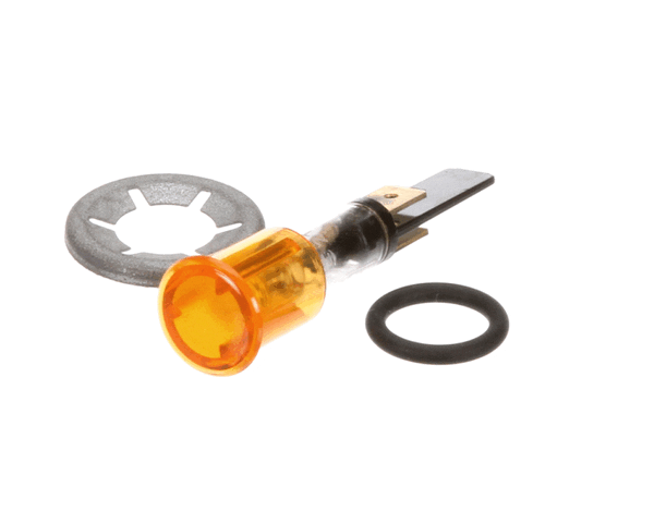 Electrolux Professional 005011 Yellow Pilot Lamp Assembly; Round; 230V (ELX005011) Each