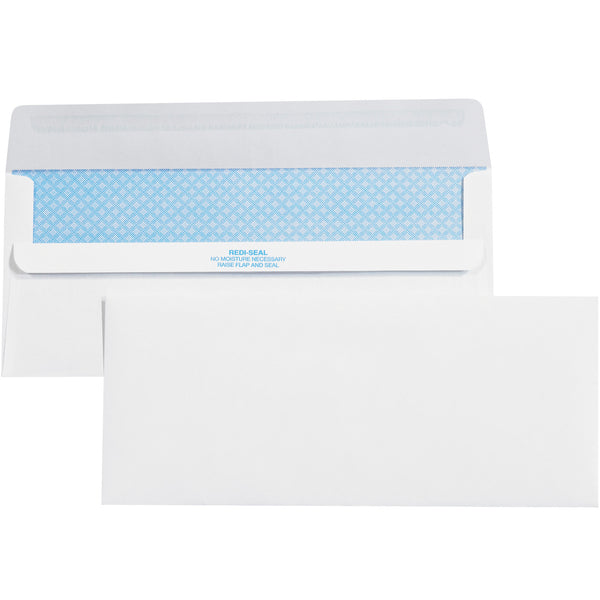 4 1/8 x 9 1/2" - #10 Plain Redi-Seal Business Envelopes with Security Tint, Case Of 2500 Case Of 2500