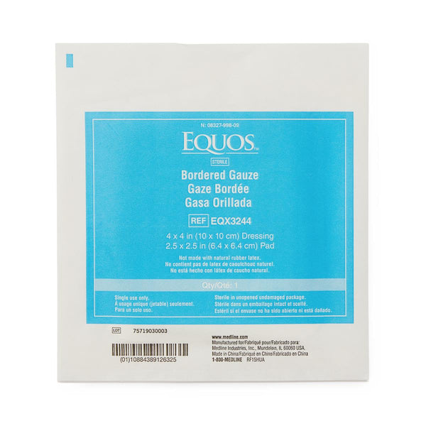 Equos Sterile Bordered Gauze, Bulk, 4" x 4", 1/EA  (EQX3244H) Each