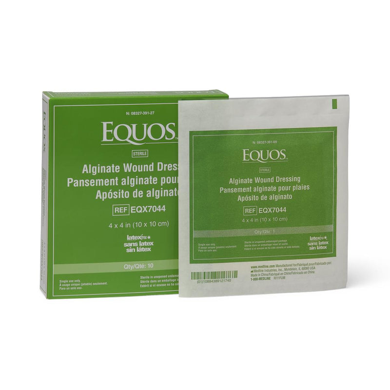 EQUOS Calcium Alginate Wound Dressing, 4" x 4", 10/BX  (EQX7044Z) Box of 10