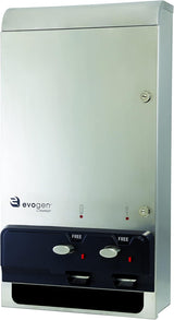 Hospeco® Evogen® Menstrual Care Dual Free Product Dispenser, Stainless Steel (HOSEV1SS-FREE) Each