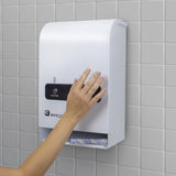 Hospeco® Evogen® Mini No-Touch Dual Menstrual Care Product Dispenser, White Metal (HOSEVNT4) Each
