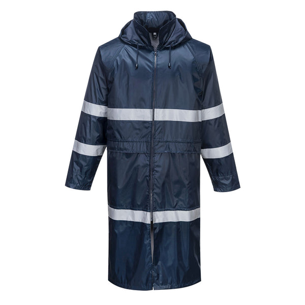Portwest® Iona Enhanced Rain Coat 47", Navy, Size XXL (F438NARXXL) Each