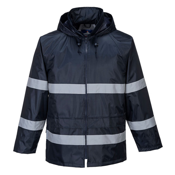 Portwest® Iona Enhanced Rain Traffic Jacket , Navy, Size 4XL (F440NAR4XL) Each
