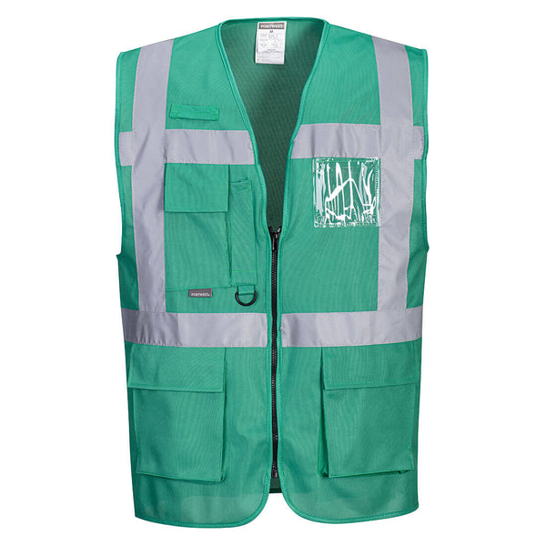 Portwest® Iona Executive Vest, Bottle Green, Size M (F476BGRM) Each