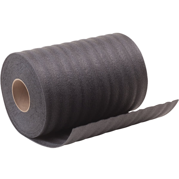 1/8” x 72” x 550’ Perforated Recycled Black Air Foam Roll (FB1872P) Each